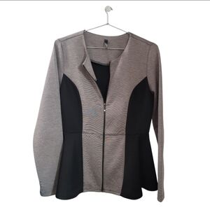 EUC Lapis Stylish Black and Gray Zip-Up Jacket